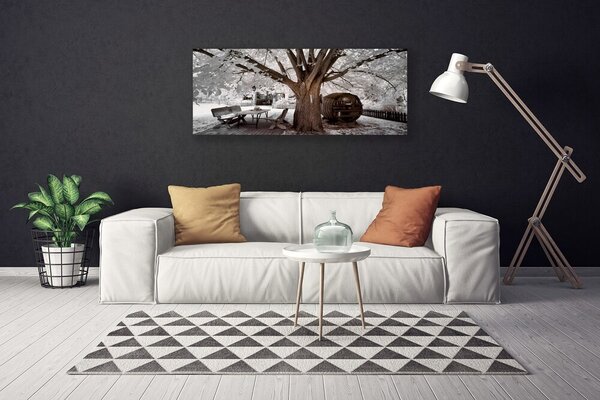 Tablou pe panza canvas Copac Natura Brown