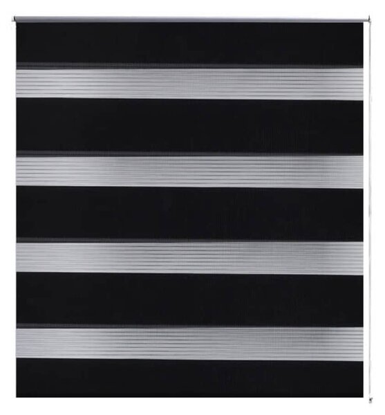 Jaluzea opacă tip zebră, 40 x 100 cm, negru