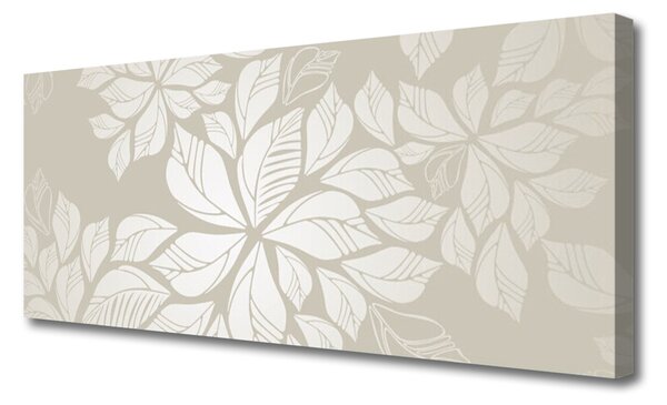 Tablou pe panza canvas Flori Art Gray