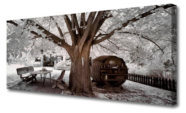 Tablou pe panza canvas Copac Natura Brown