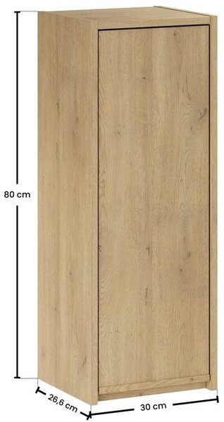 Comad Viola dulap 30x26x80 cm laterala pe perete stejar VIOLA CREMONA 81-30-1D