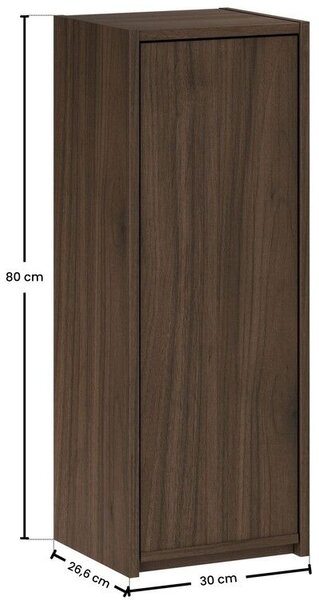 Comad Viola dulap 30x26x80 cm laterala pe perete nucă VIOLA VILLA 81-30-1D