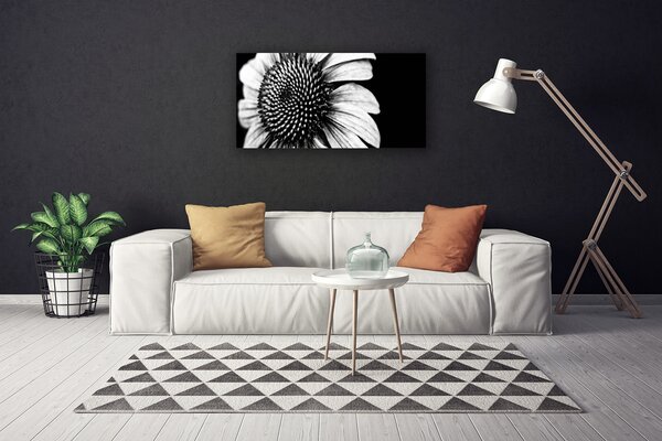 Tablou pe panza canvas Florale flori gri