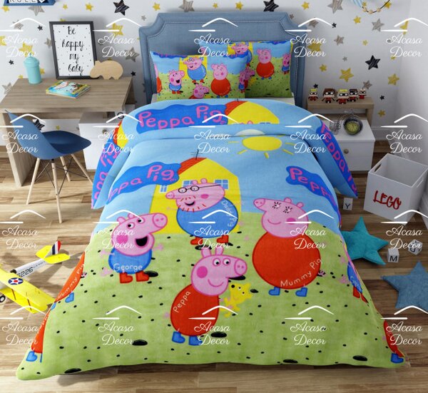 Lenjerie de pat copii Peppa Pig