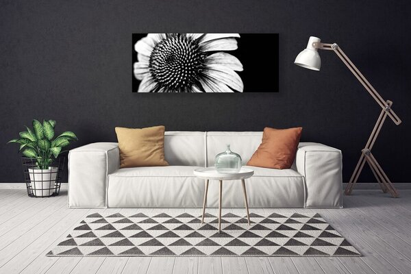 Tablou pe panza canvas Florale flori gri