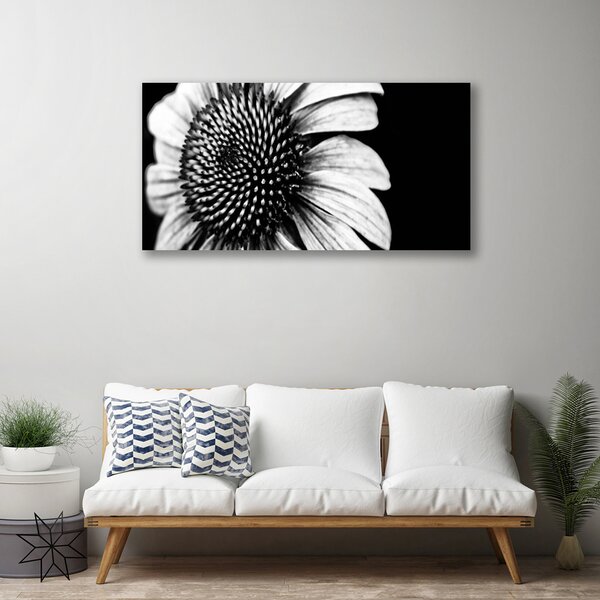 Tablou pe panza canvas Florale flori gri