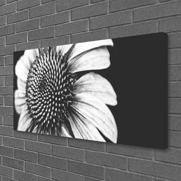 Tablou pe panza canvas Florale flori gri