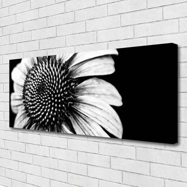 Tablou pe panza canvas Florale flori gri