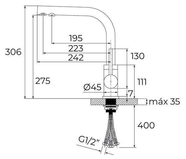 Teka OS baterie pentru filtru apă pe picior grafit/gri 116090001