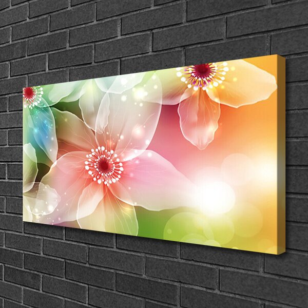 Tablou pe panza canvas Flori Art Multi