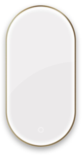 Oltens Nordlis oglindă 50x100 cm oval cu iluminare cu covoraș de încălzire 64128510