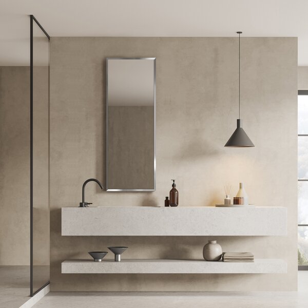 Ars Longa Linea oglindă 53x43 cm dreptunghiular nichel LINEA4050-N
