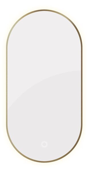 Oltens Nordlis oglindă 50x100 cm oval cu iluminare cu covoraș de încălzire 64129510