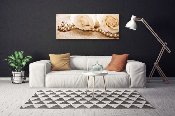 Tablou pe panza canvas Trandafiri Floral Verde