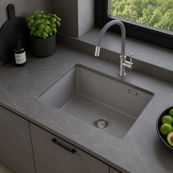 Ruvetti Latios cuvă suspendată 54.5x43.5 cm gri/grafit/onix 3001LA_GR60_P
