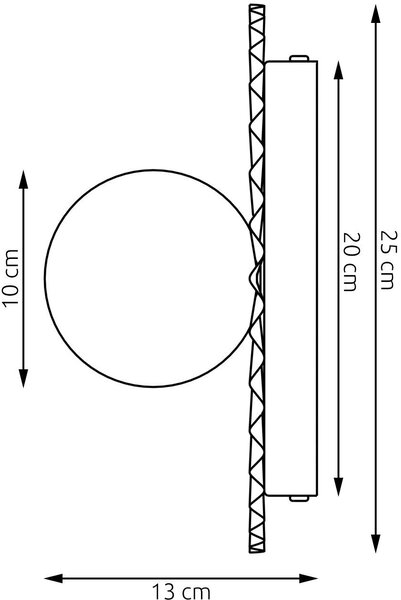 Emibig Umbra lampă de perete 1x8 W alb 1727/K1M