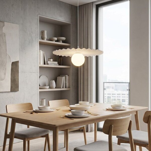 Emibig Umbra lampă suspendată 1x8 W alb 1727/1