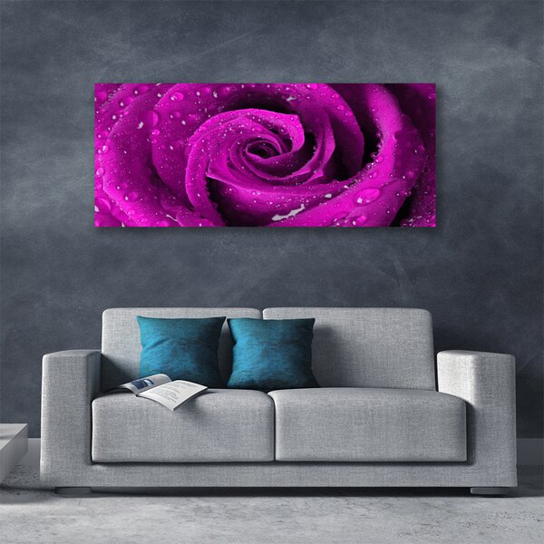 Tablou pe panza canvas Rose Floral roz