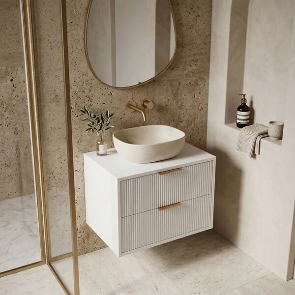 Rea Mono dulap 60x47x48 cm sub chiuveta pe perete alb REA-M0402