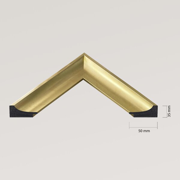 Ars Longa Oslo oglindă 138.4x48.4 cm dreptunghiular auriu OSLO40130-Z