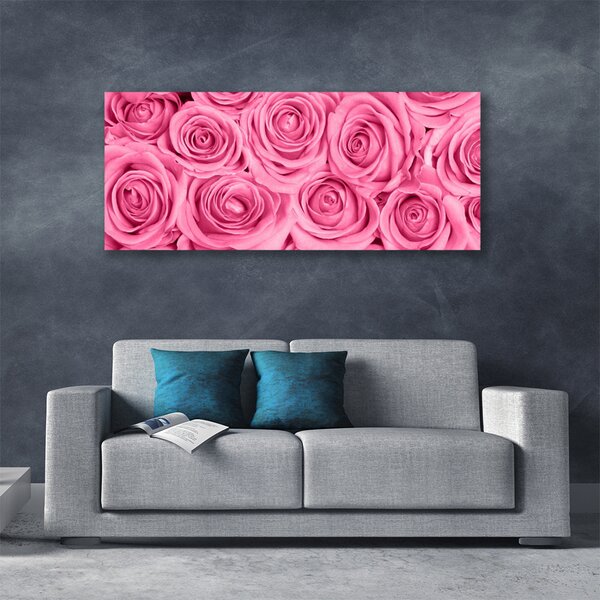 Tablou pe panza canvas Trandafiri roz Floral