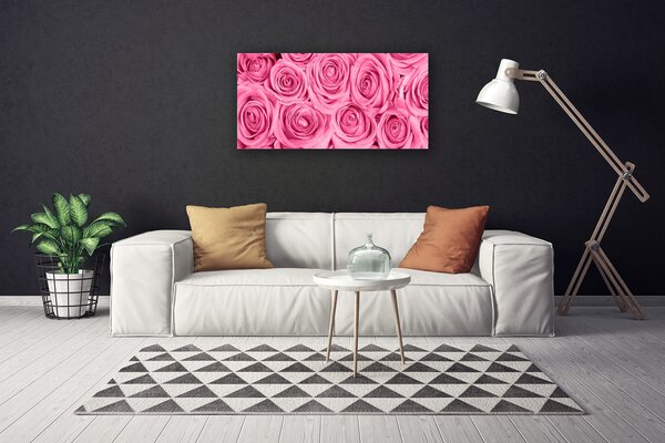 Tablou pe panza canvas Trandafiri roz Floral