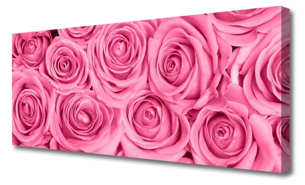 Tablou pe panza canvas Trandafiri roz Floral
