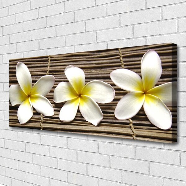 Tablou pe panza canvas Flori Floral Alb Verde