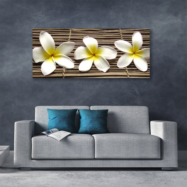 Tablou pe panza canvas Flori Floral Alb Verde
