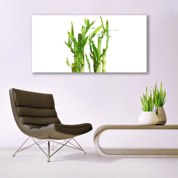 Tablou pe panza canvas Bamboo Tulpini Floral Verde