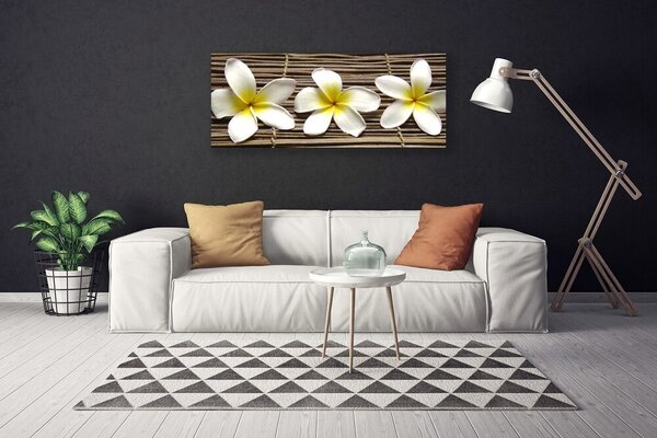 Tablou pe panza canvas Flori Floral Alb Verde