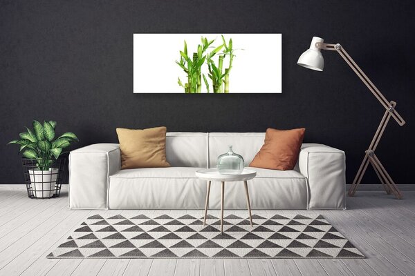Tablou pe panza canvas Bamboo Tulpini Floral Verde