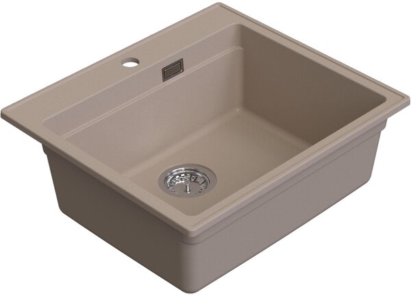 Ruvetti Absol 60 chiuvetă din granit 56x50 cm bej 3001AB_BE60_W