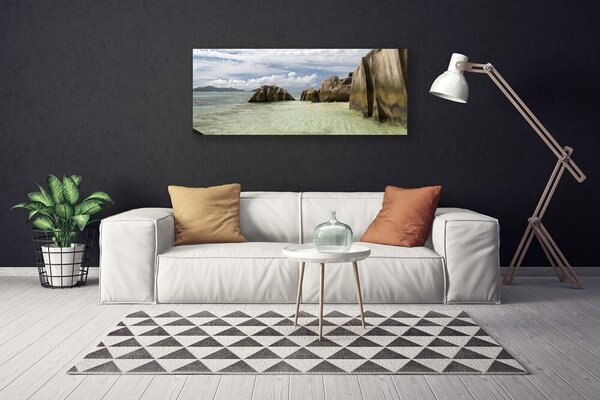 Tablou pe panza canvas Rock Peisaj Gray