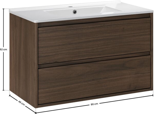 Set dulap Comad Viola VIOLA VILLA 82-80-46-2S, lavoar Comad Lava UM-CFP LAVA 80D DP