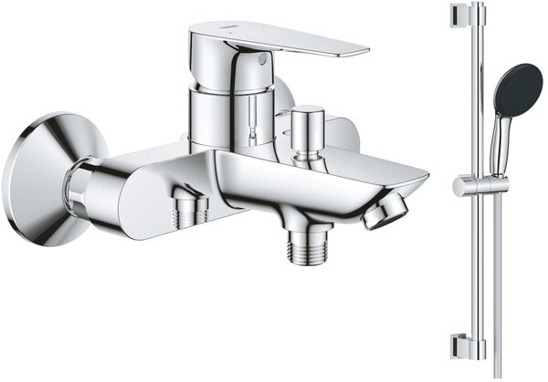 Set baterie cadă-duș Grohe Start Edge 24198001, set de duș Grohe Vitalio Start 27942001