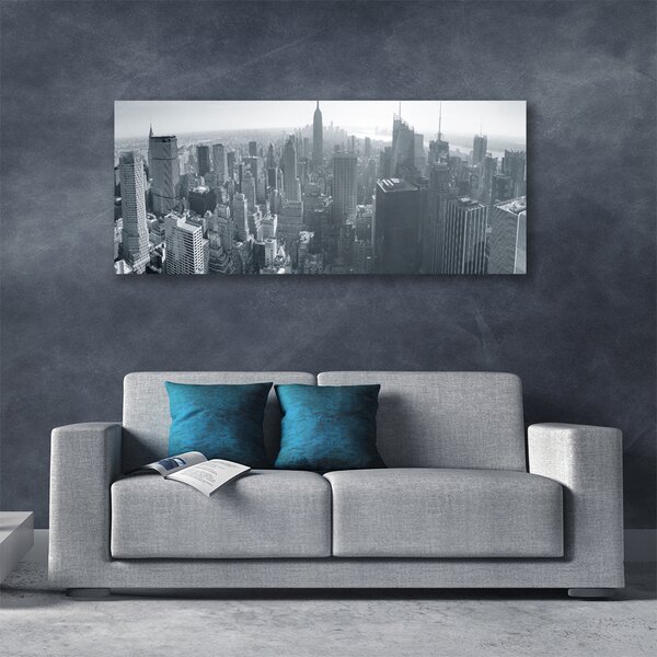 Tablou pe panza canvas Oraș Case Gray