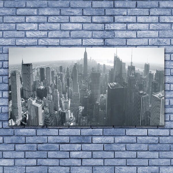 Tablou pe panza canvas Oraș Case Gray
