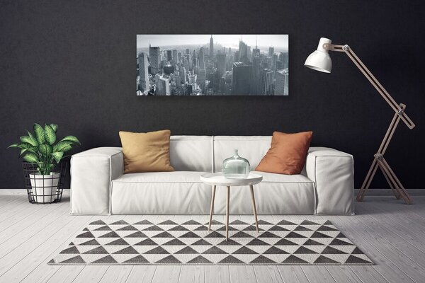 Tablou pe panza canvas Oraș Case Gray