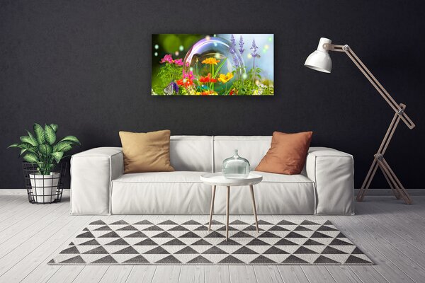 Tablou pe panza canvas Flori Natura Multi