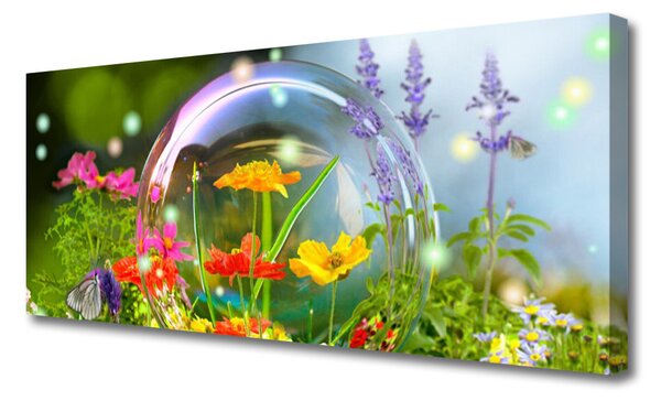 Tablou pe panza canvas Flori Natura Multi