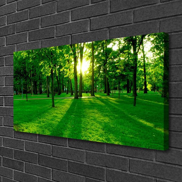 Tablou pe panza canvas Natural Pădurea Verde Maro