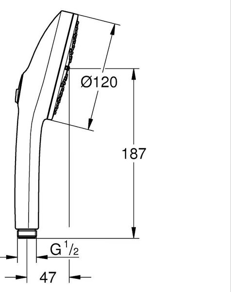 Grohe Vitalio Joy duș de mână SuperSteel 134863DC00