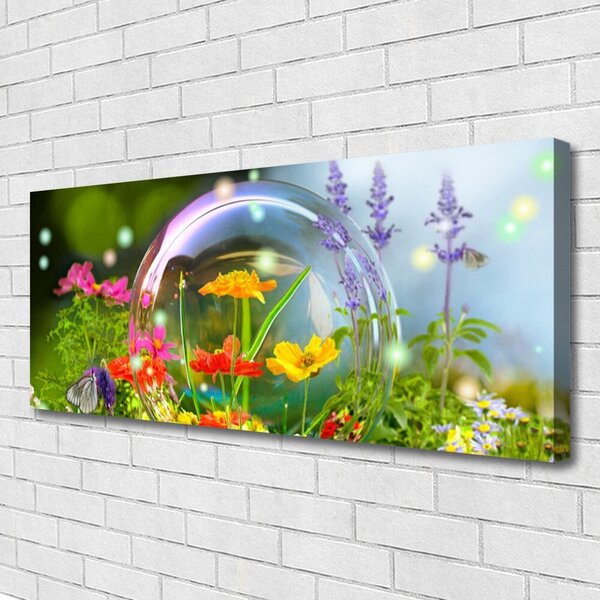 Tablou pe panza canvas Flori Natura Multi