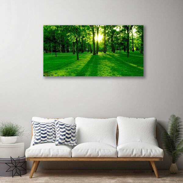 Tablou pe panza canvas Natural Pădurea Verde Maro