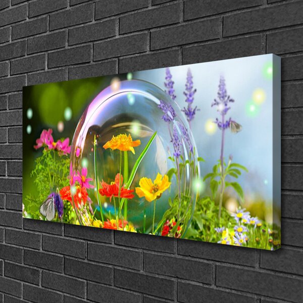 Tablou pe panza canvas Flori Natura Multi