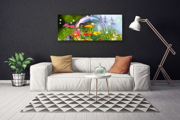 Tablou pe panza canvas Flori Natura Multi