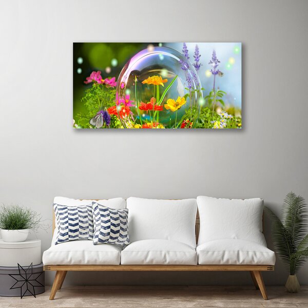 Tablou pe panza canvas Flori Natura Multi