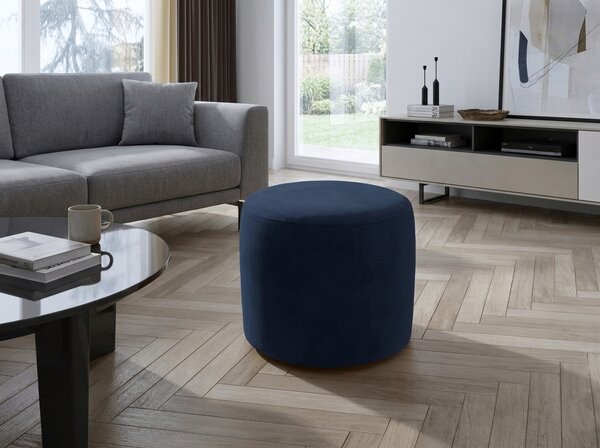 Taburet LINSY 40x43 cm, albastru inchis
