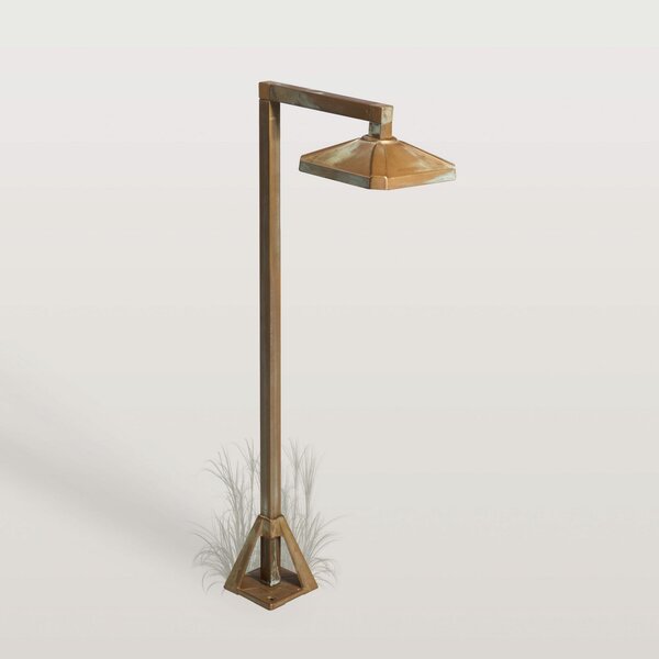 Moretti Luce Lampă cu soclu LED Aura Frame, 50 x 19,5 cm, alamă antică, Bronz / Alamă Veche, Alamă, Casă de țară / Rustic